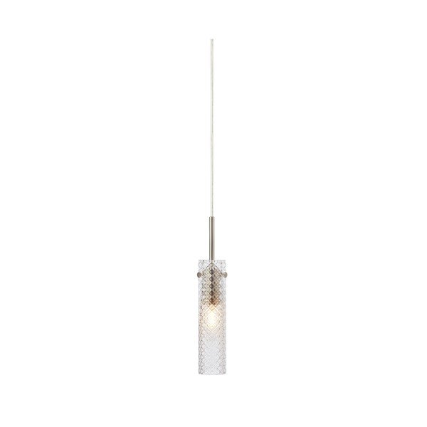 Sklenené závesné svietidlo v matne striebornej farbe ø5x27,5 cm Vibia – Markslöjd