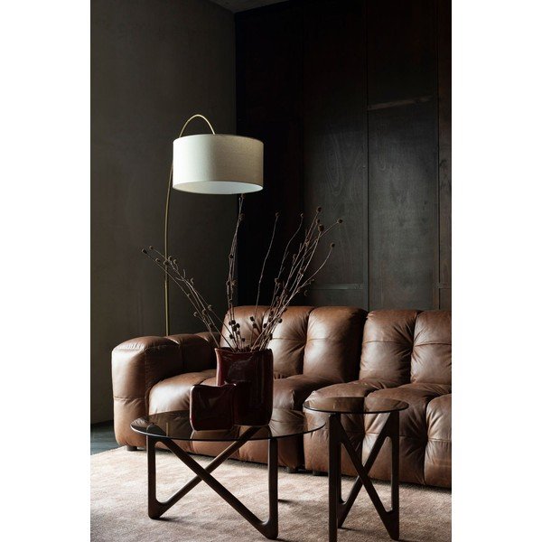 Hnedá kožená pohovka 264 cm Hackman – Dutchbone-image-1