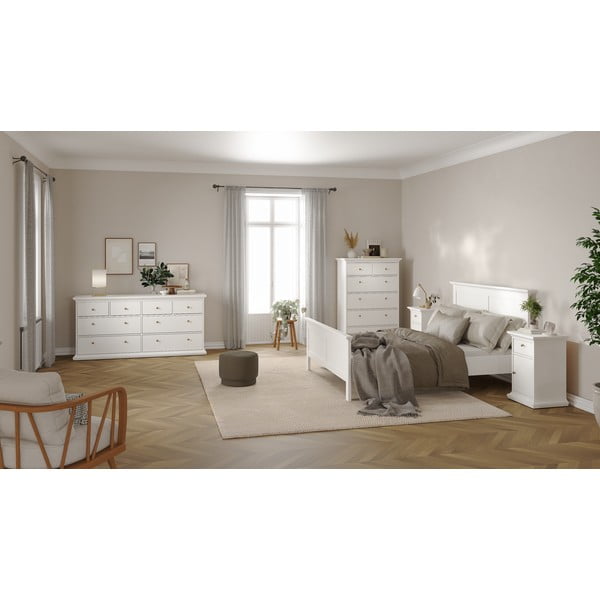 Biela dvojlôžková posteľ 160x200 cm Paris – Tvilum-image-1