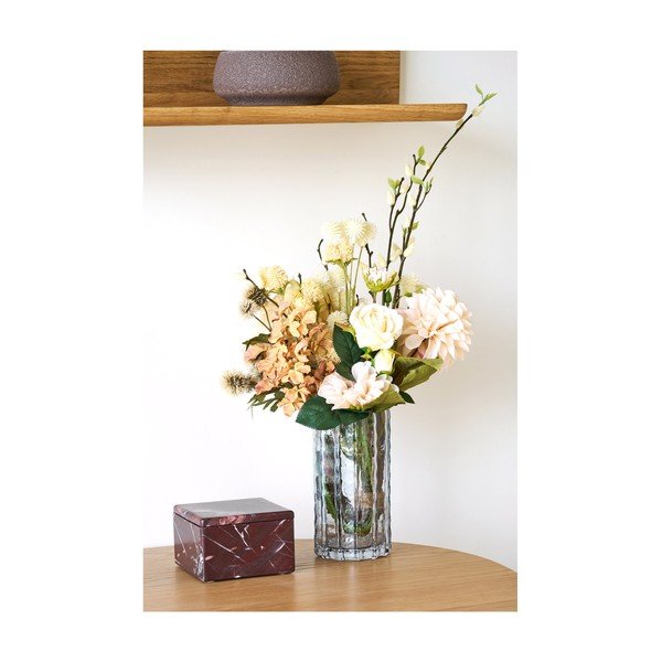 Sivá sklenená váza (výška  20 cm) – House Nordic-image-2
