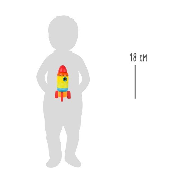 Detská drevená skladacia hra Legler Rocket-image-4