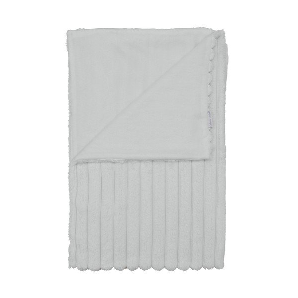 Biela deka z mikroplyšu 130x170 cm Cosy Ribbed – Catherine Lansfield