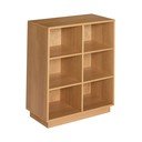 Knižnica v dekore duba v prírodnej farbe 80x95x30 cm Disco – Hübsch