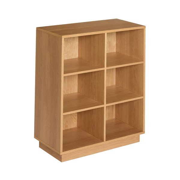 Knižnica v dekore duba v prírodnej farbe 80x95x30 cm Disco – Hübsch