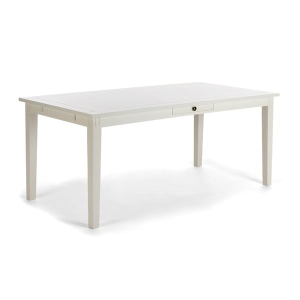Biely jedálenský stôl SOB Bradford, 160 x 90 cm