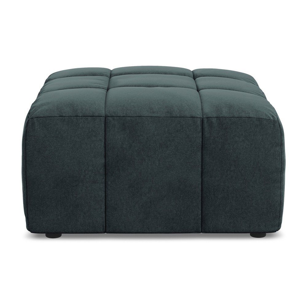 Modrá zamatová podnožka Aloha – Makamii