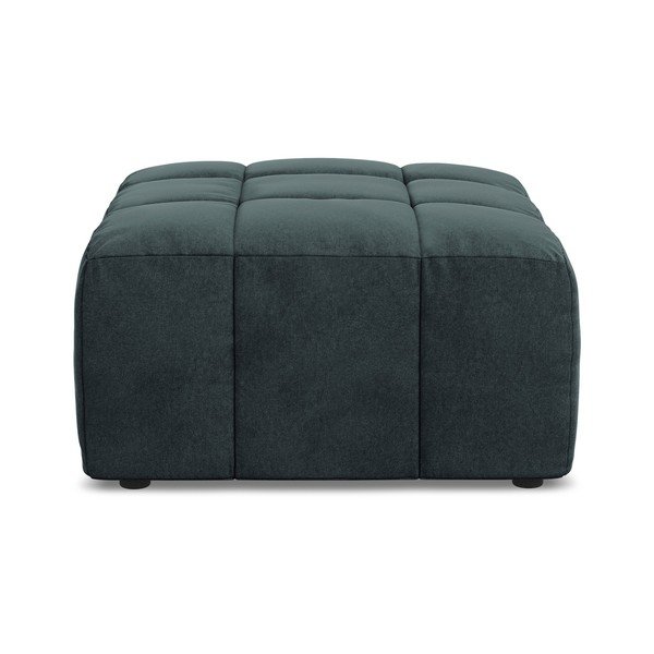 Modrá zamatová podnožka Aloha – Makamii