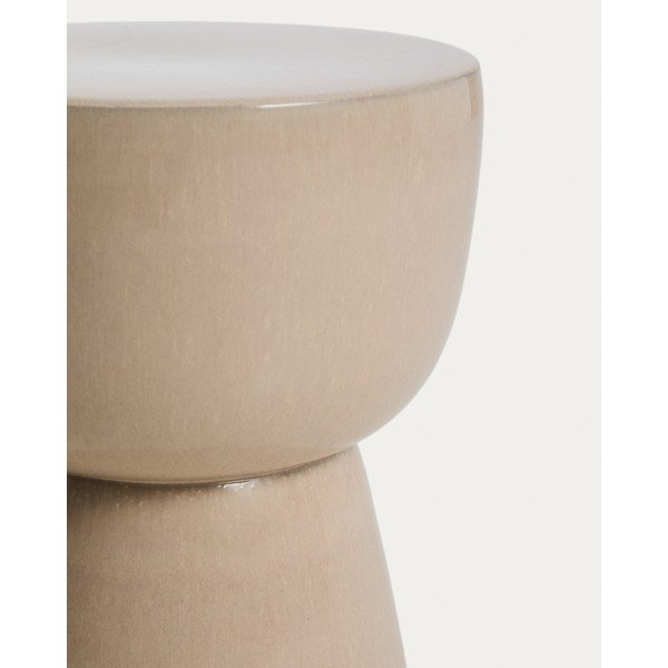 Keramický okrúhly záhradný stolík 36x36 cm Mesquida – Kave Home-image-4