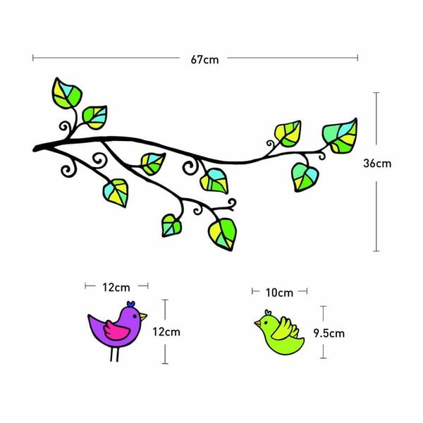 Sada samolepiek Ambiance Birds And Hearts-image-2
