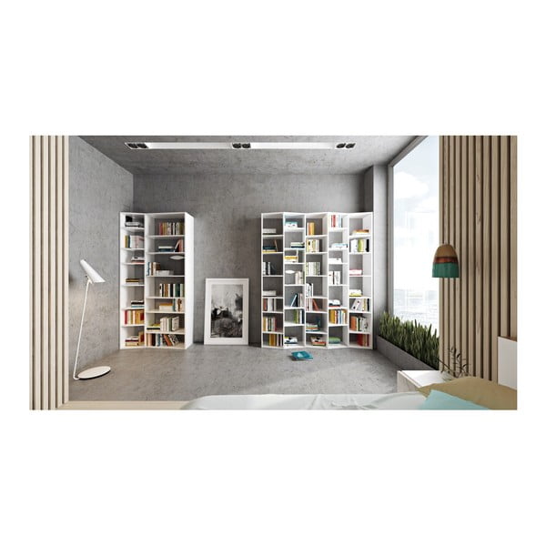 Biela knižnica 108x224 cm Valsa – TemaHome-image-3