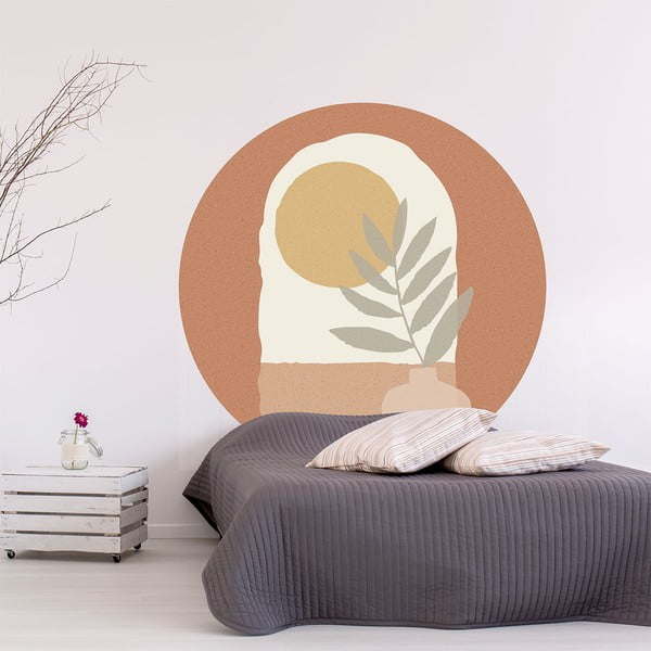 Samolepka na stenu 120x120 cm Sunrise and Olive Branch – Ambiance-image-4