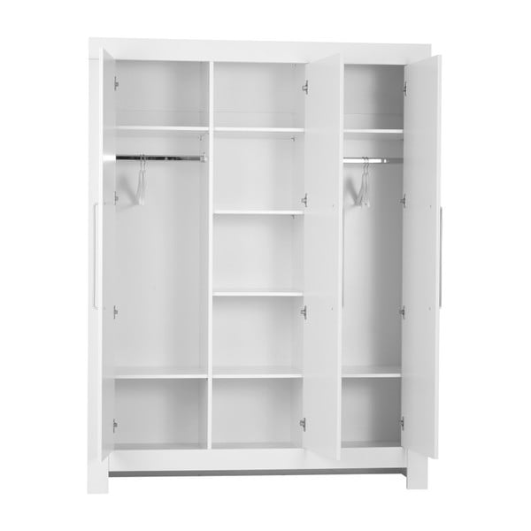 Biela trojdverová šatníková skriňa Pinio Calmo-image-1