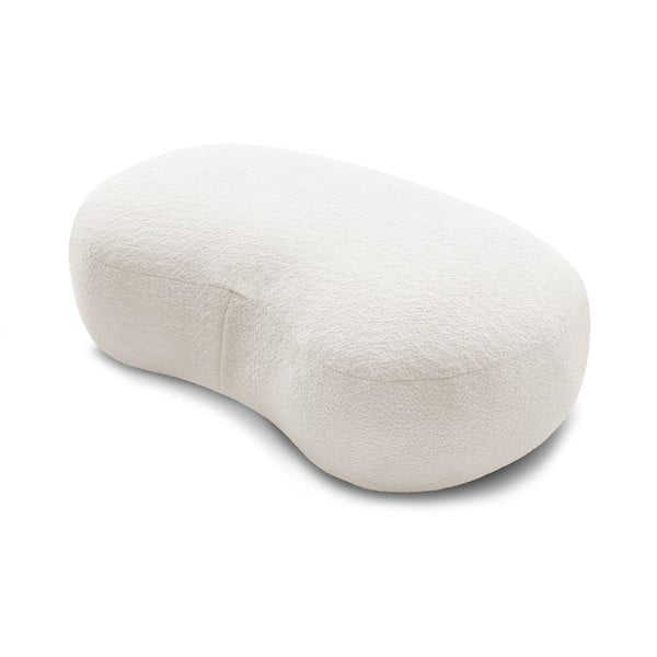 Biela podnožka z textílie bouclé Saint-Germain – Bobochic Paris-image-4