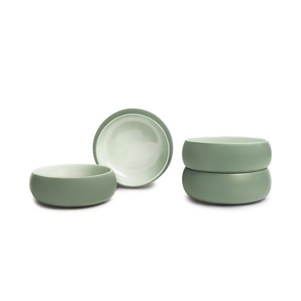 Zelené polievkové/ramen misky v súprave 4 ks z kameniny 1 l Aura Vira – Bonami Selection