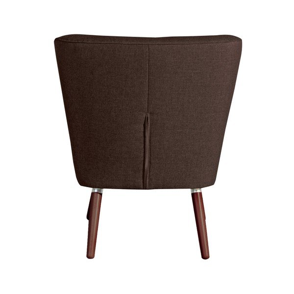 Tmavohnedé kreslo Max Winzer Neele Chocolate Full-image-1