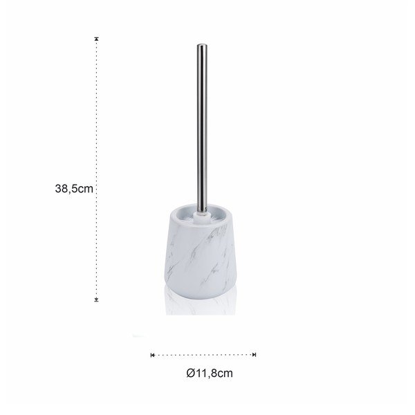 Biela keramická WC kefa Marble - Tomasucci-image-3