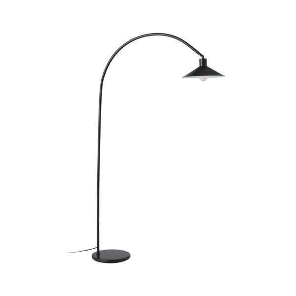 Čierna kovová stojacia lampa s ohýbateľnou konštrukciou (výška  169 cm) Louisiana – Ellos Home