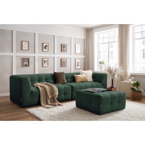 Tmavozelená pohovka 324 cm Kleber - Bobochic Paris-image-1