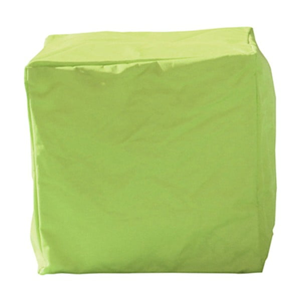 Zelený vonkajší vodoodolný puf Sunvibes Cube