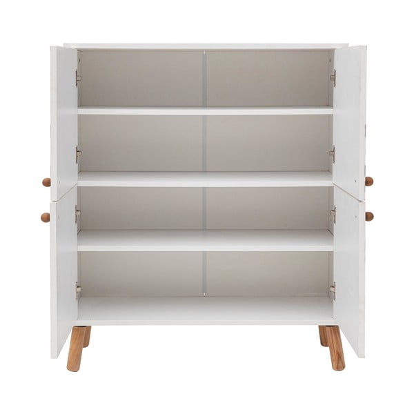 Biela skrinka 95x111 cm Multilux – Kalune Design-image-3