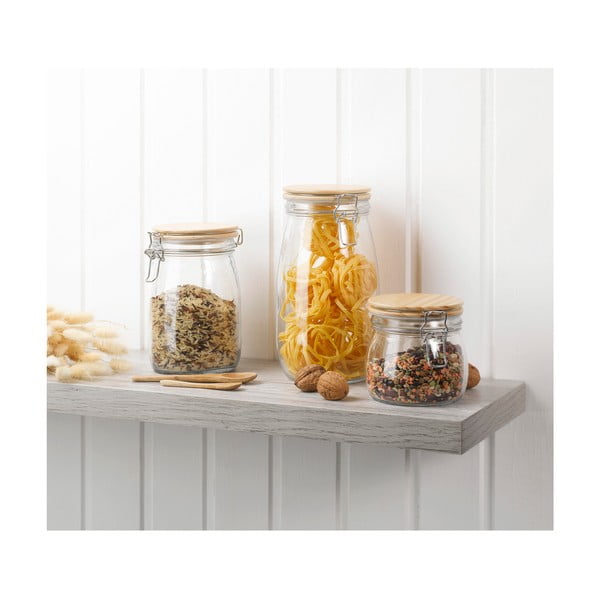 Sklenená dóza na sypké potraviny – Homéa-image-2