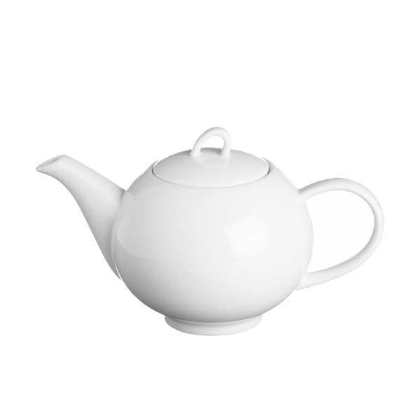 Biela čajová kanvica z porcelánu Price & Kensington Simplicity, 900 ml