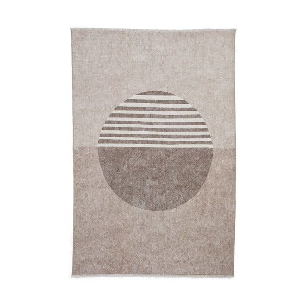 Béžový prateľný koberec s prímesou bavlny 152x230 cm Whisper – Think Rugs