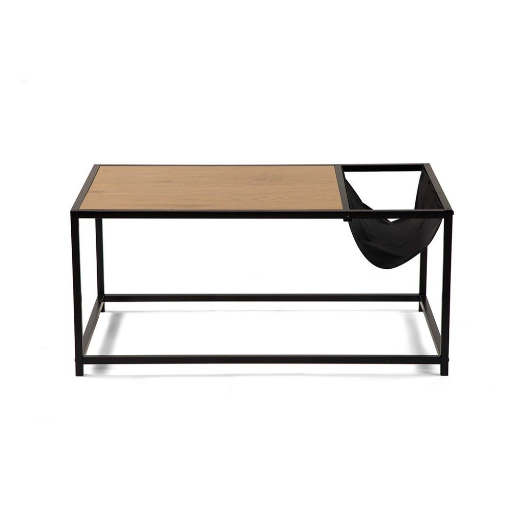 Čierny/v prírodnej farbe konferenčný stolík v dekore duba 60x99 cm Bayen – Bonami Essentials