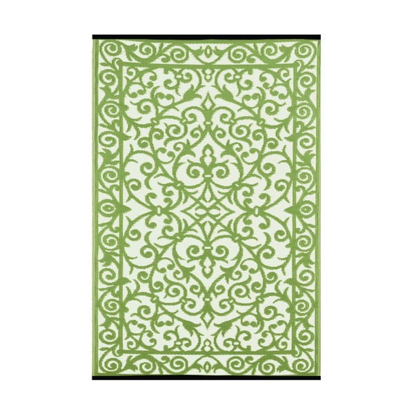 Zeleno-biely obojstranný vonkajší koberec Green Decore Ivory, 120 × 180 cm