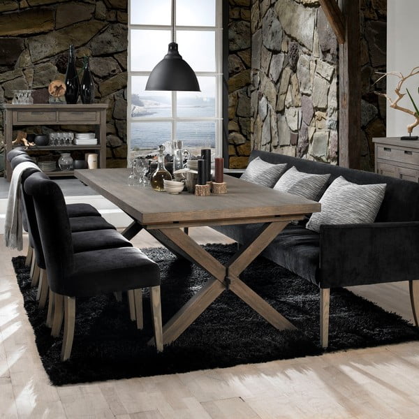 Ľavica Cross Sofa Black-image-1