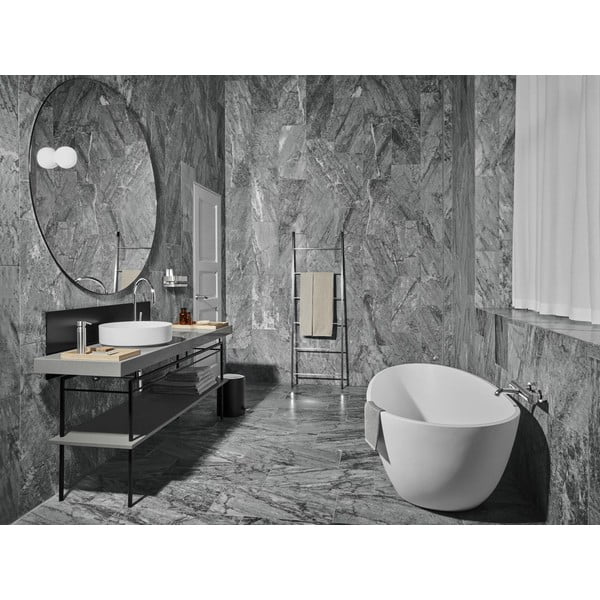 Nástenný dávkovač mydla z nehrdzavejúcej ocele v lesklo striebornej farbe 100 ml Nexio – Blomus-image-1