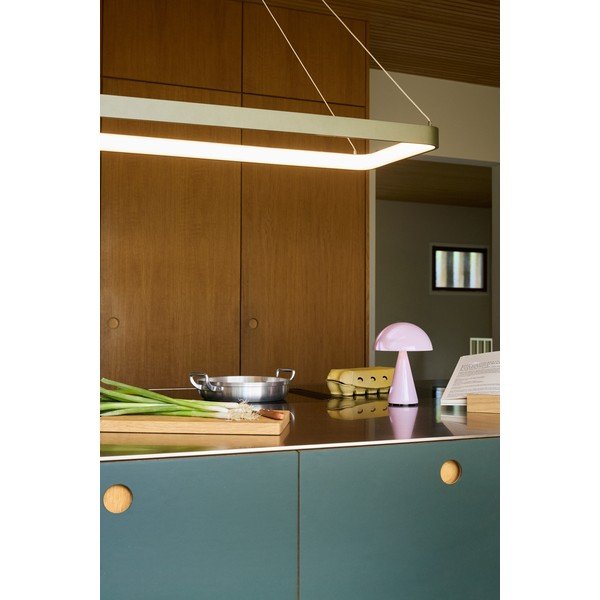 Svetloružová LED stolová lampa so stmievačom (výška  20 cm) Mush – Hübsch-image-2