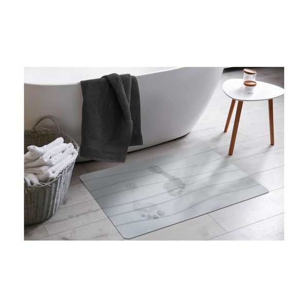Sivá kúpeľňová predložka 50x70 cm Ondelina – douceur d'intérieur-image-1