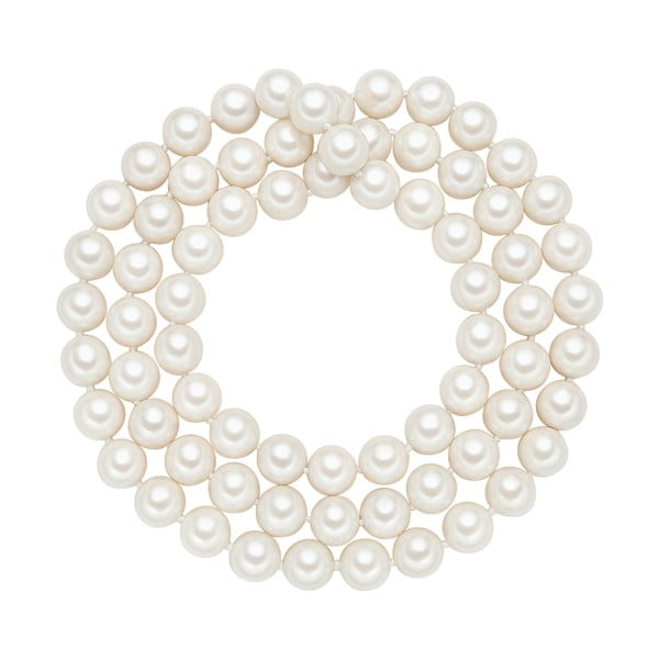 Náhrdelník s bielymi perlami Perldesse Muschel, ⌀ 12 mm x dĺžka 90 cm