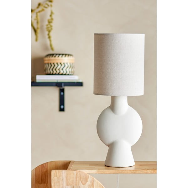 Béžová stolová lampa s textilným tienidlom (výška 54,5 cm) Sergio – Bloomingville-image-3
