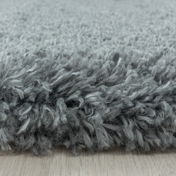 Sivý okrúhly koberec ø 160 cm Fluffy – Ayyildiz Carpets-image-3