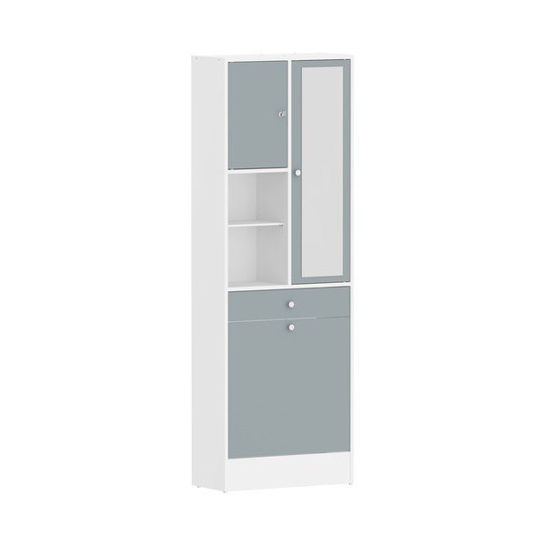 Sivo-biela kúpeľňová skrinka 63x181 cm Combi – TemaHome-image-2