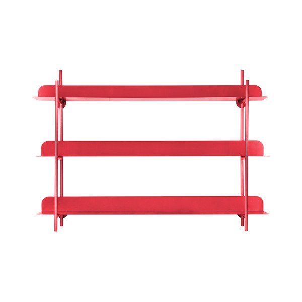 Červená poschodová kovová polica 60 cm Cool Retro – PT LIVING-image-2