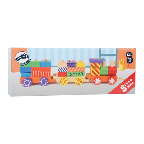 Drevený skladací vláčik Legler Bright Colours-image-1