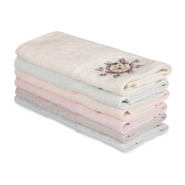 Sada 6 bavlnených uterákov Nakis Pantojo, 30 × 50 cm