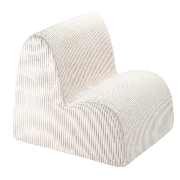 Krémové menčestrové detské kresielko Cloud – Wigiwama