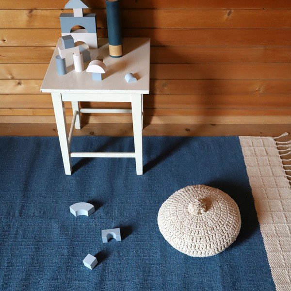 Modrý koberec 150x100 cm Lucia - Nattiot-image-1