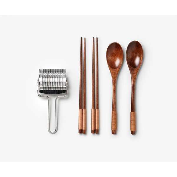 Modré antikoro/bambusové paličky v súprave pre 2 osoby The Essentials - Ramen Tools – Printworks-image-3