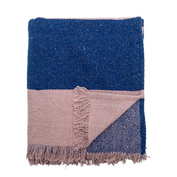 Modro-ružová deka 130x160 cm Cadeo – Bloomingville