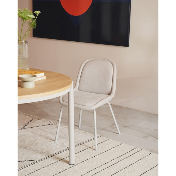 Béžová jedálenská stolička Aimin – Kave Home-image-1
