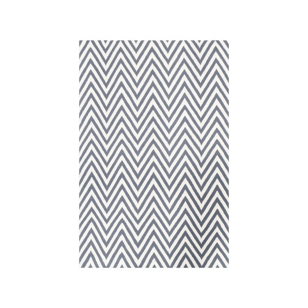 Vlnený koberec Zig Zag Grey, 240x155 cm