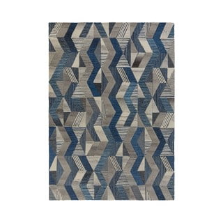 Modrý vlnený koberec Flair Rugs Asher, 160 x 230 cm