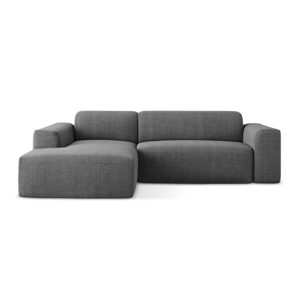 Sivá rohová pohovka (ľavý roh/s leňoškou) Keli – Makamii