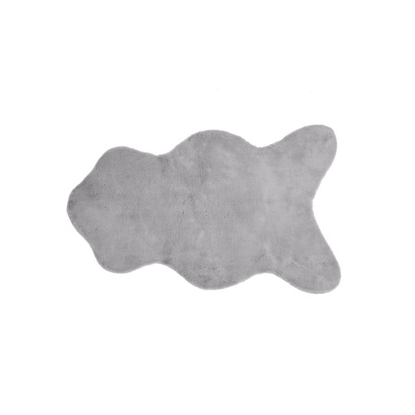 Sivá umelá kožušina Tiseco Home Studio Rabbit, 60 × 90 cm