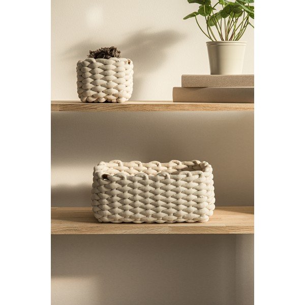 Látkový košík 20x15x11 cm Peach Skin S – Bigso-image-1